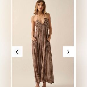 NWOT Halter Maxi Dress